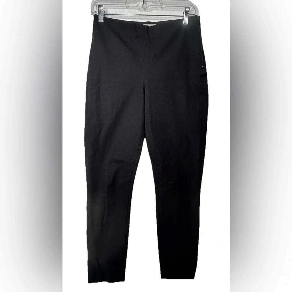 Everlane Pants Women’s Size 6 Black Skinny Ankle Stretch Cropped Career Side Zip